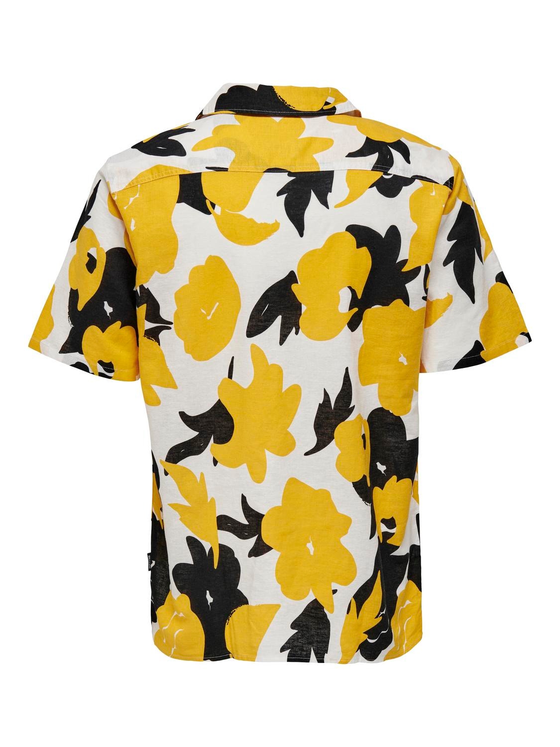 ONLY & SONS Regular Fit Skjortekrage Skjorte -Mango Mojito - 22025125