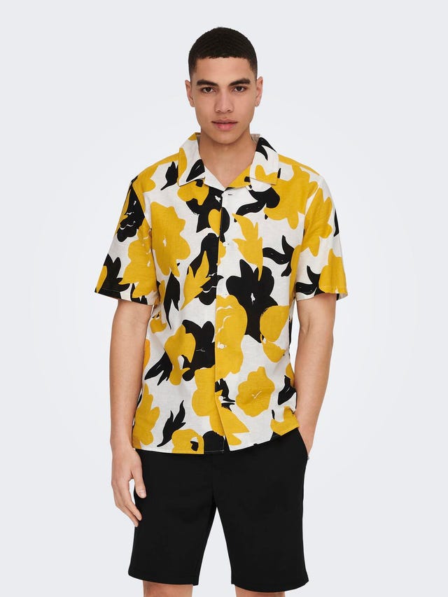 ONLY & SONS Short sleeved shirt with print - 22025125