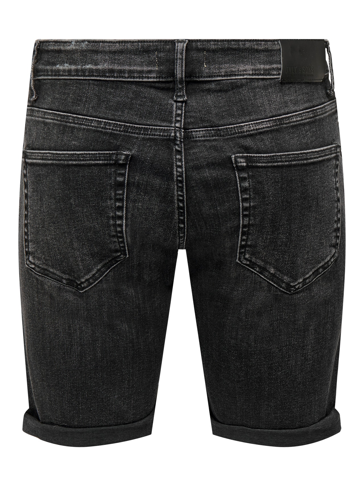 ONLY & SONS Regular fit Mellemhøj talje Shorts -Washed Black - 22025192