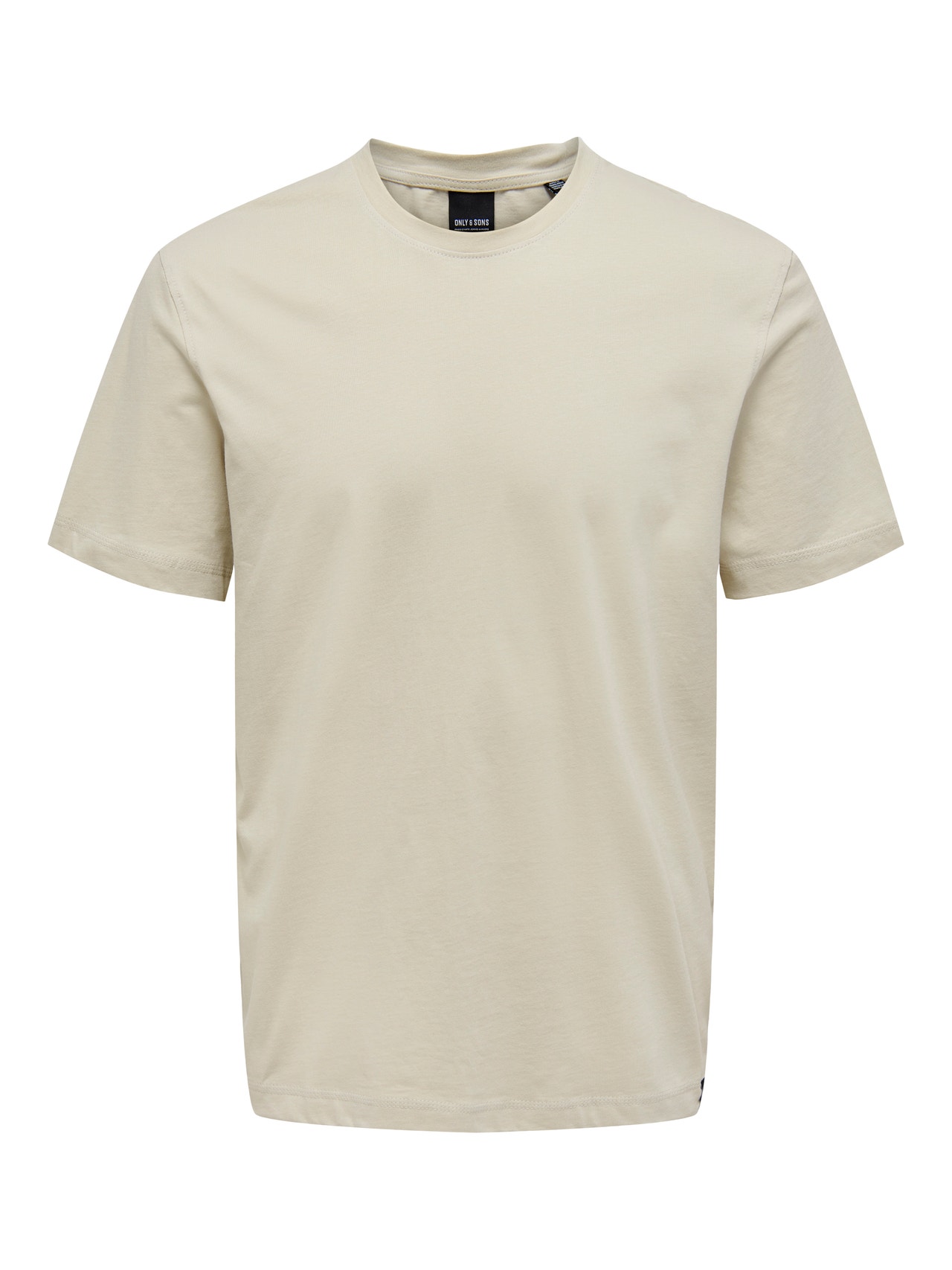 ONLY & SONS Normal passform O-ringning T-shirt -Pelican - 22025208