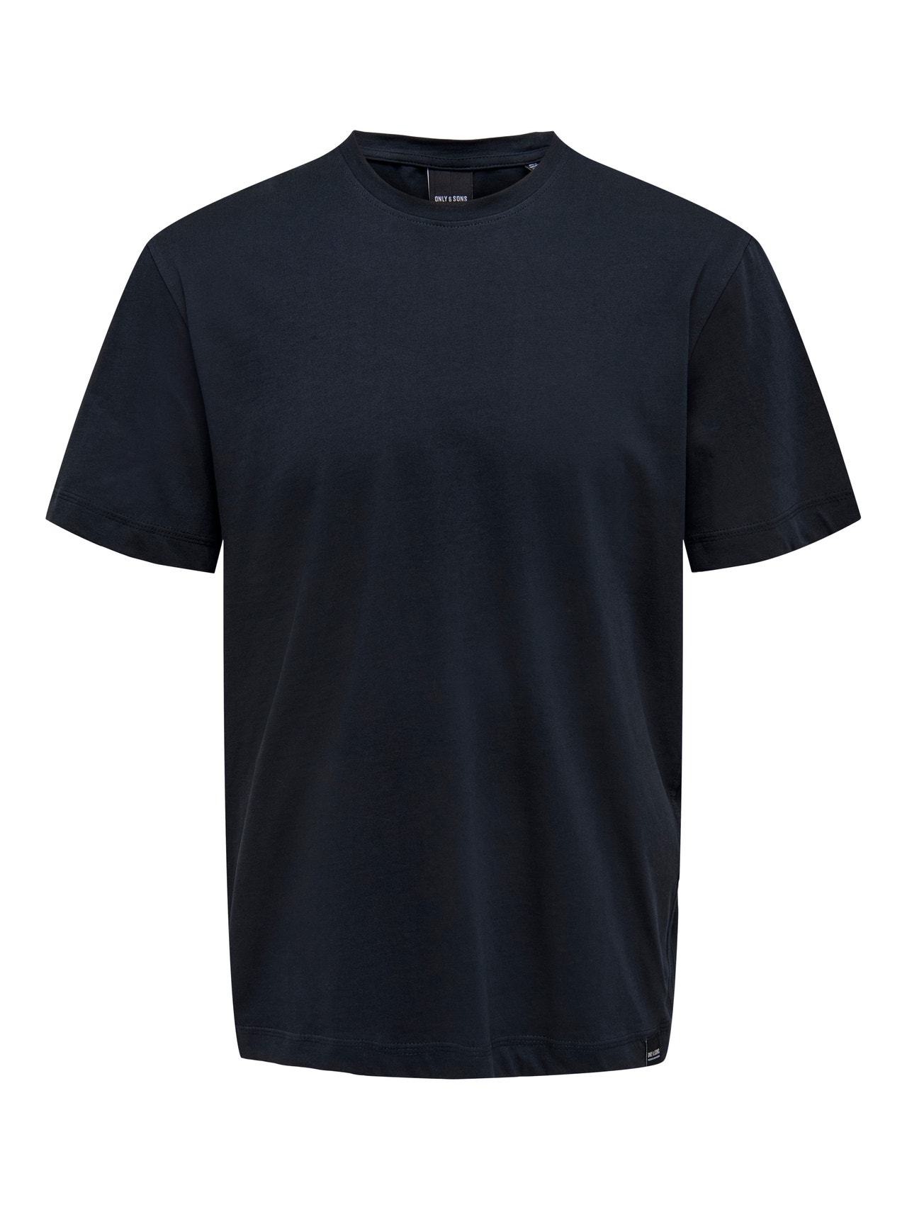 ONLY & SONS Regular Fit Round Neck T-Shirt -Dark Navy - 22025208