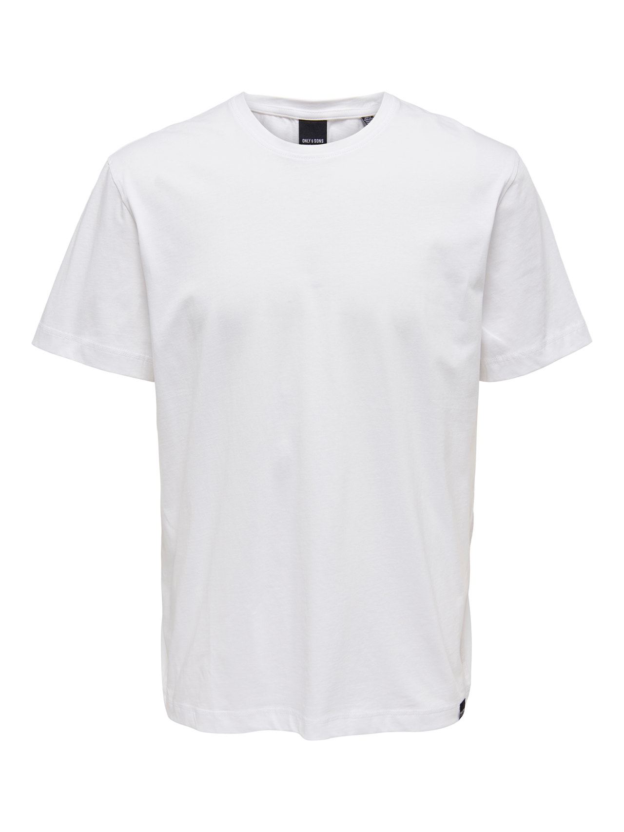 ONLY & SONS Normal passform O-ringning T-shirt -White - 22025208