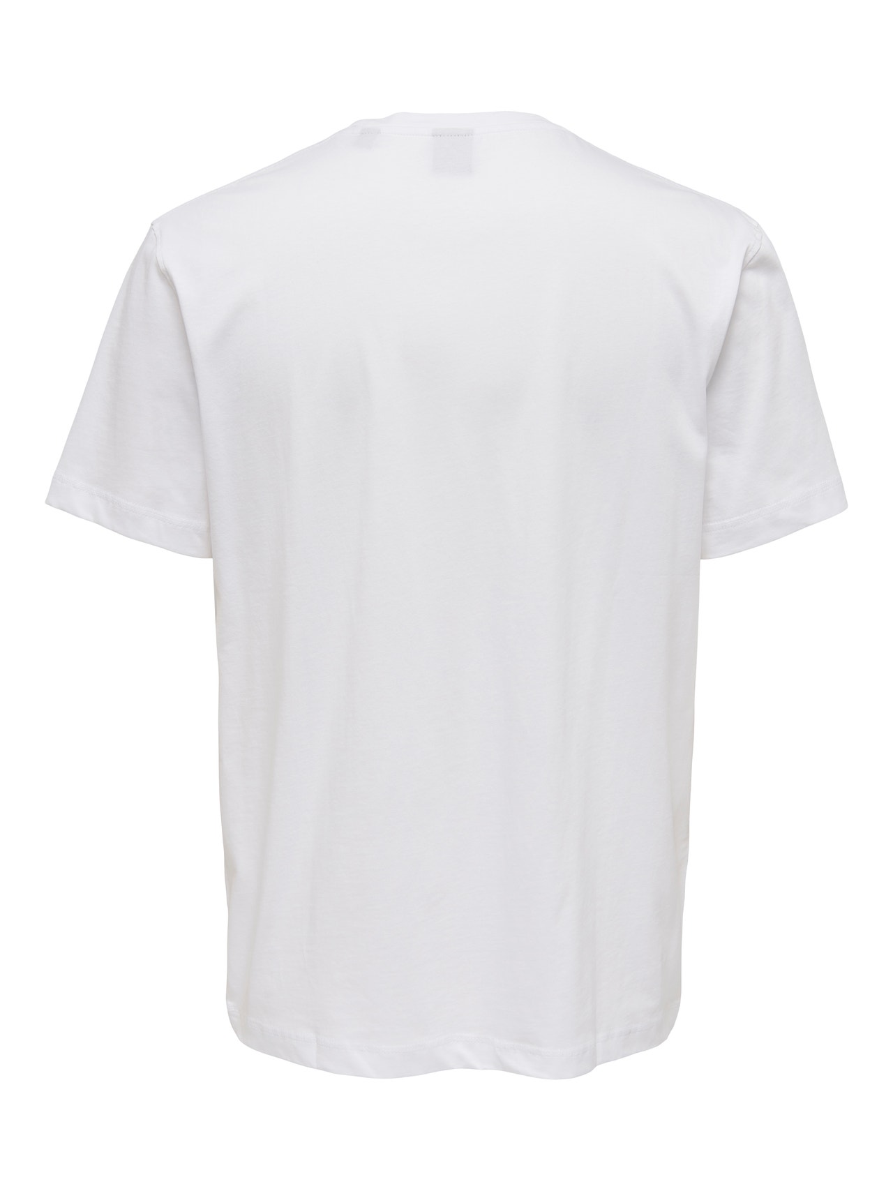 ONLY & SONS T-shirts Regular Fit Col rond -White - 22025208