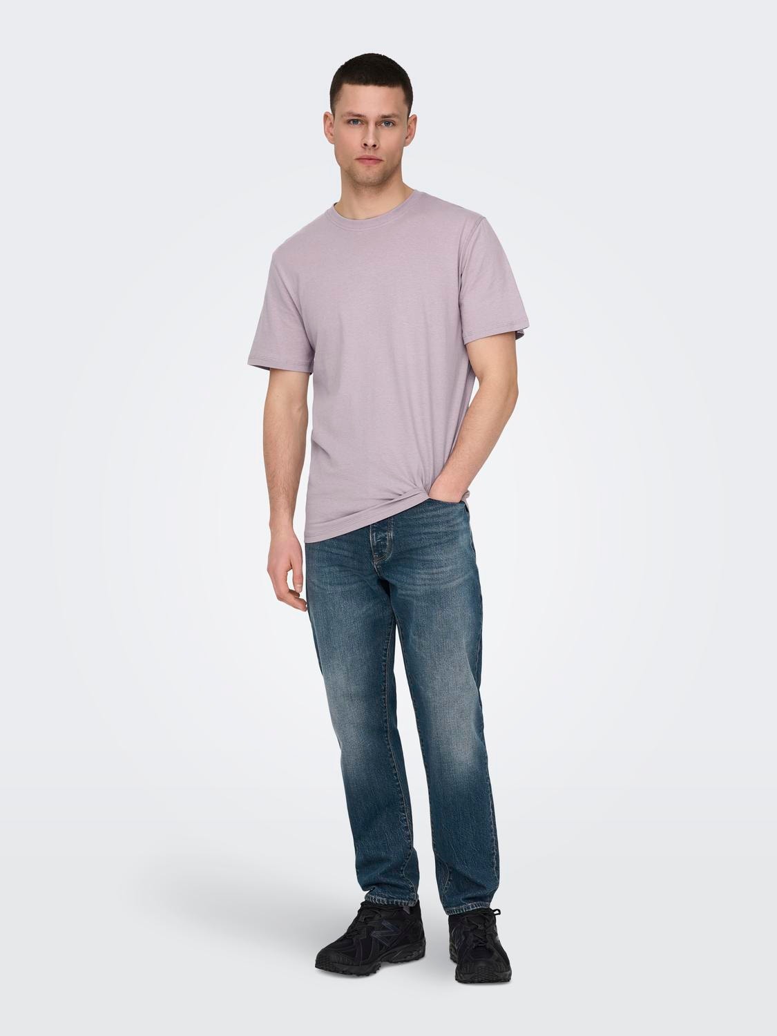 ONLY & SONS Regular Fit O-hals T-skjorte -Nirvana - 22025208