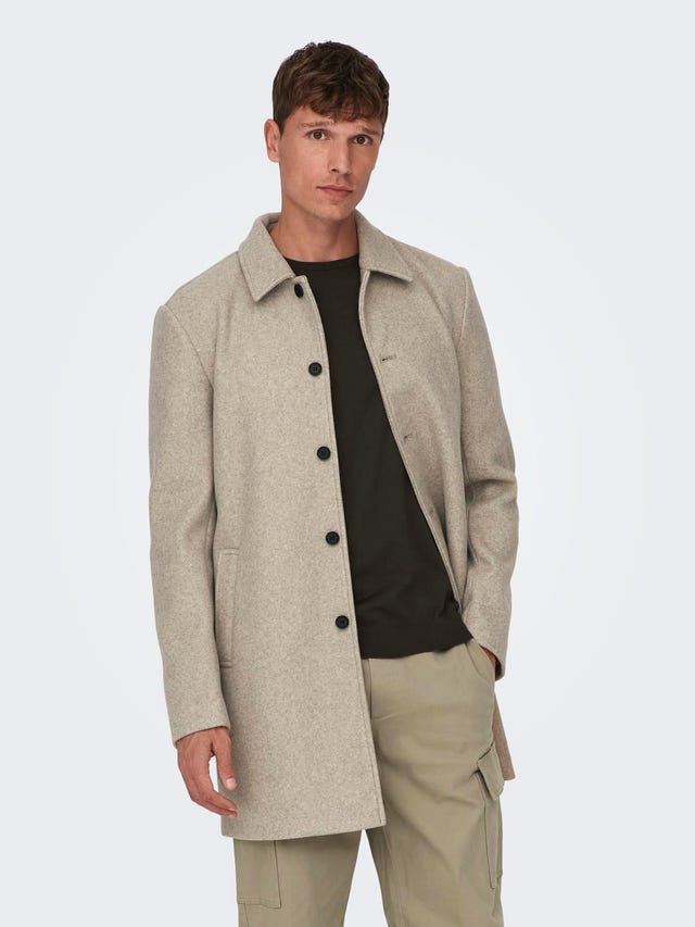 ONLY & SONS Spread collar Coat - 22025211