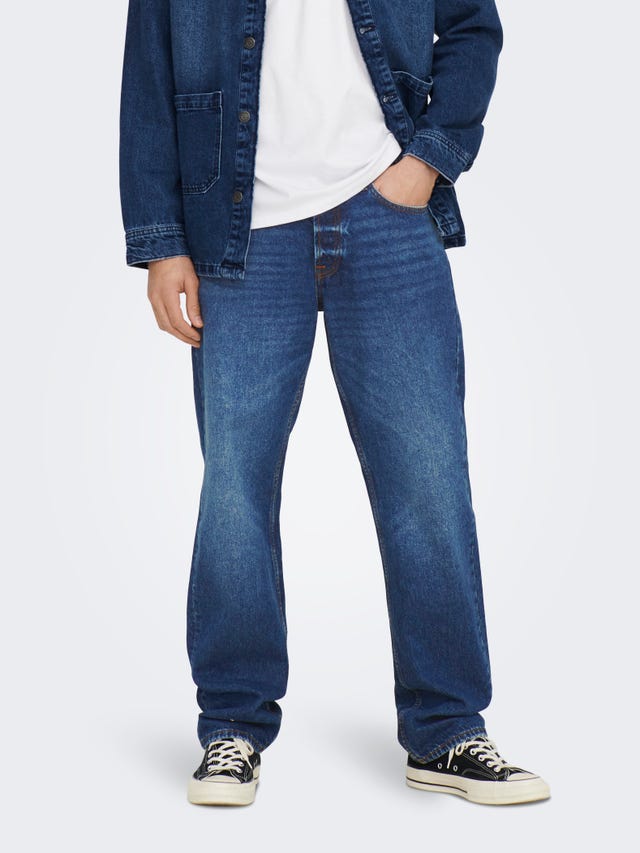 ONLY & SONS ONSEDGE LOOSE D. BLUE 5230 JEANS - 22025230