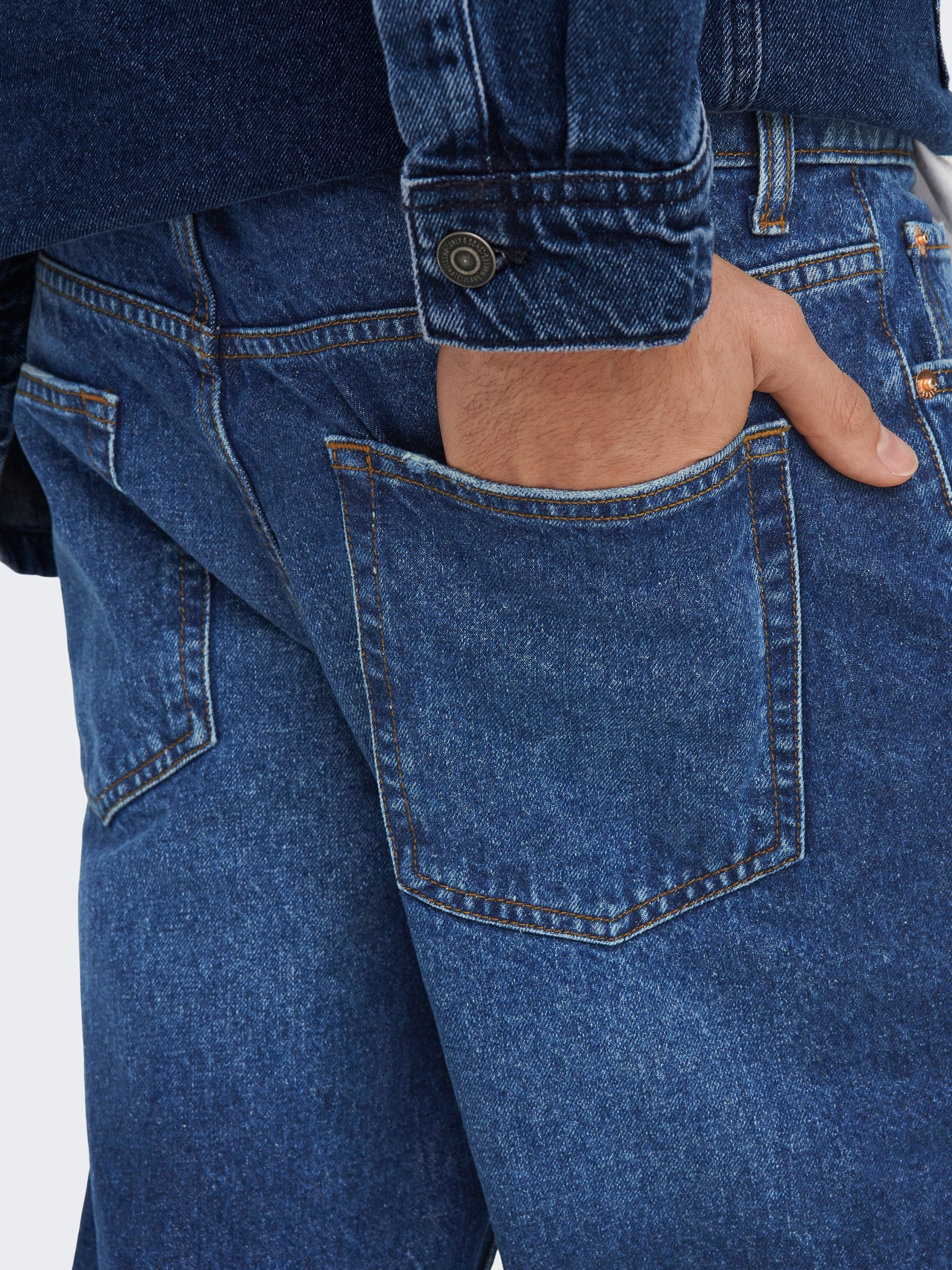 ONLY & SONS Jeans Loose Fit -Dark Blue Denim - 22025230