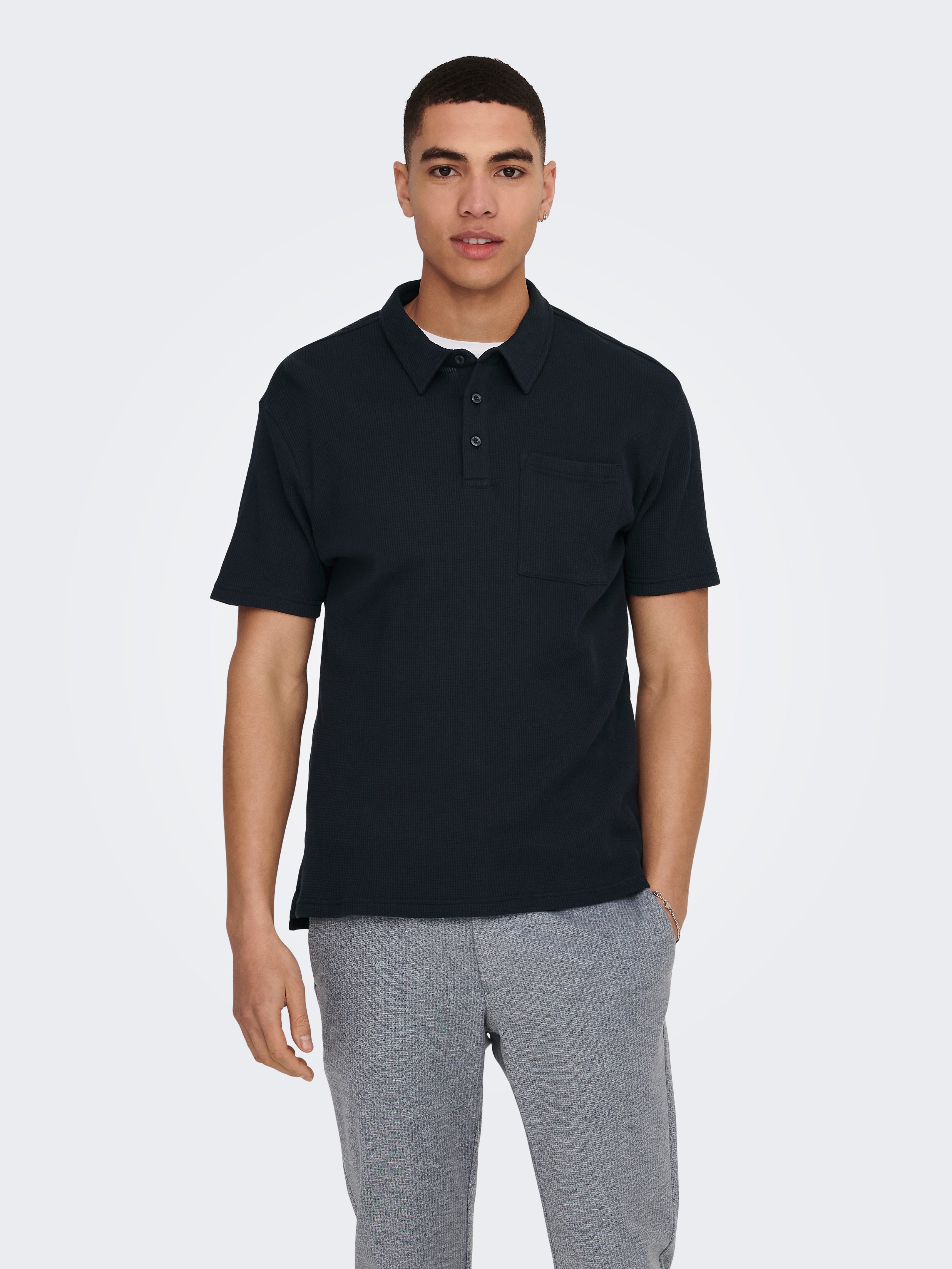 Regular Fit Polo PoloShirt Dark Blue ONLY & SONS®