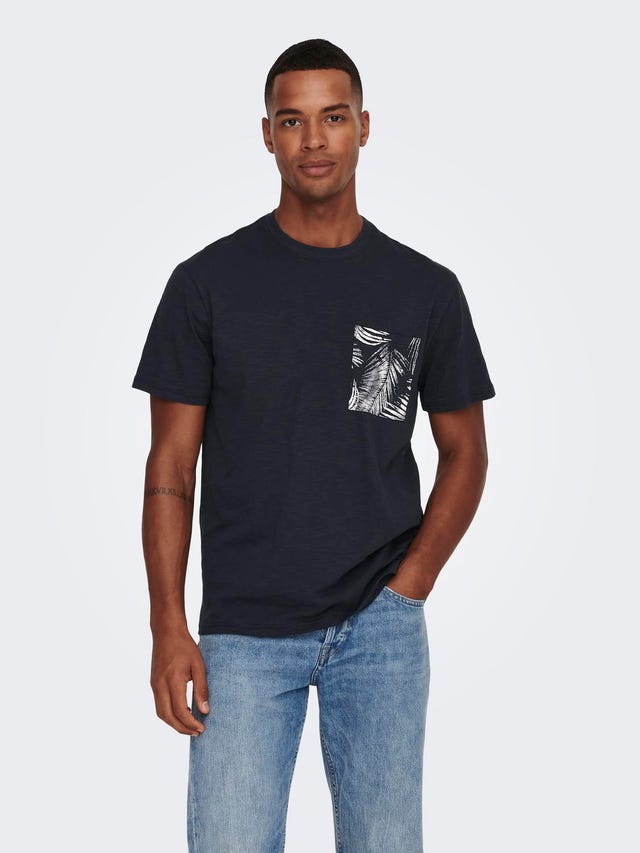ONLY & SONS Regular Fit O-Neck T-Shirt - 22025286