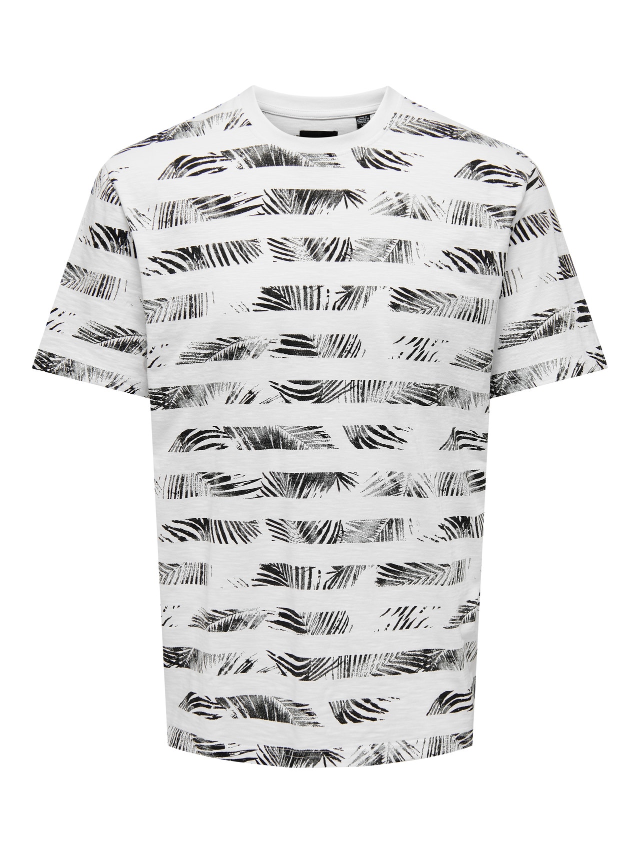 ONLY & SONS Normal geschnitten Rundhals T-Shirt -Bright White - 22025287