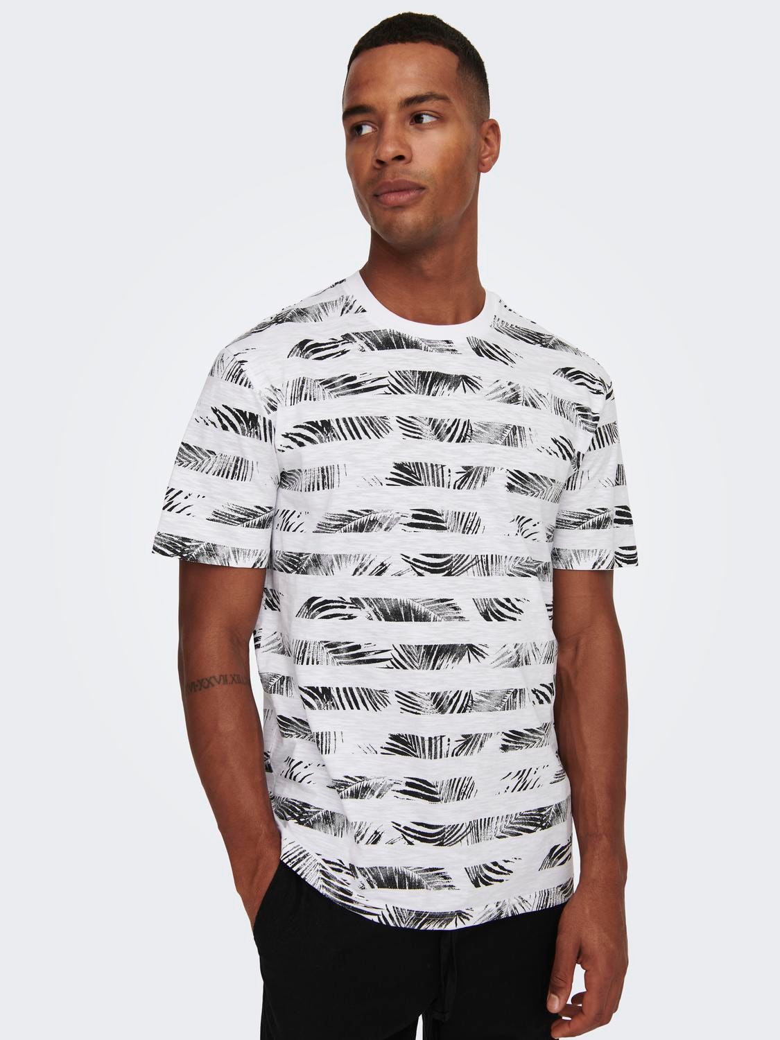ONLY & SONS Camisetas Corte regular Cuello redondo -Bright White - 22025287