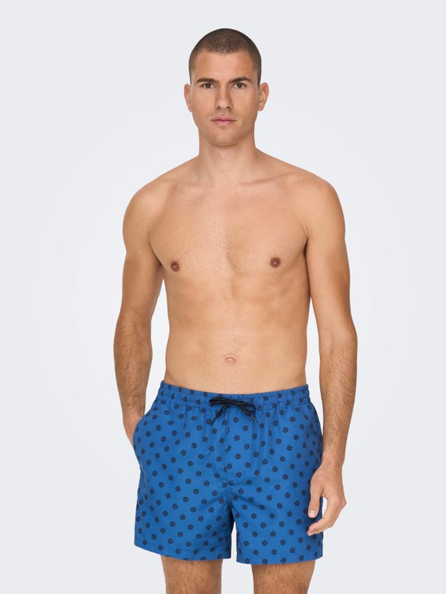 ONLY & SONS Patterned Swim Shorts - 22025379