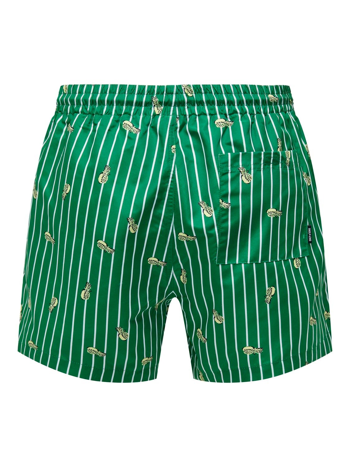ONLY & SONS Printed Swim shorts -Verdant Green - 22025380