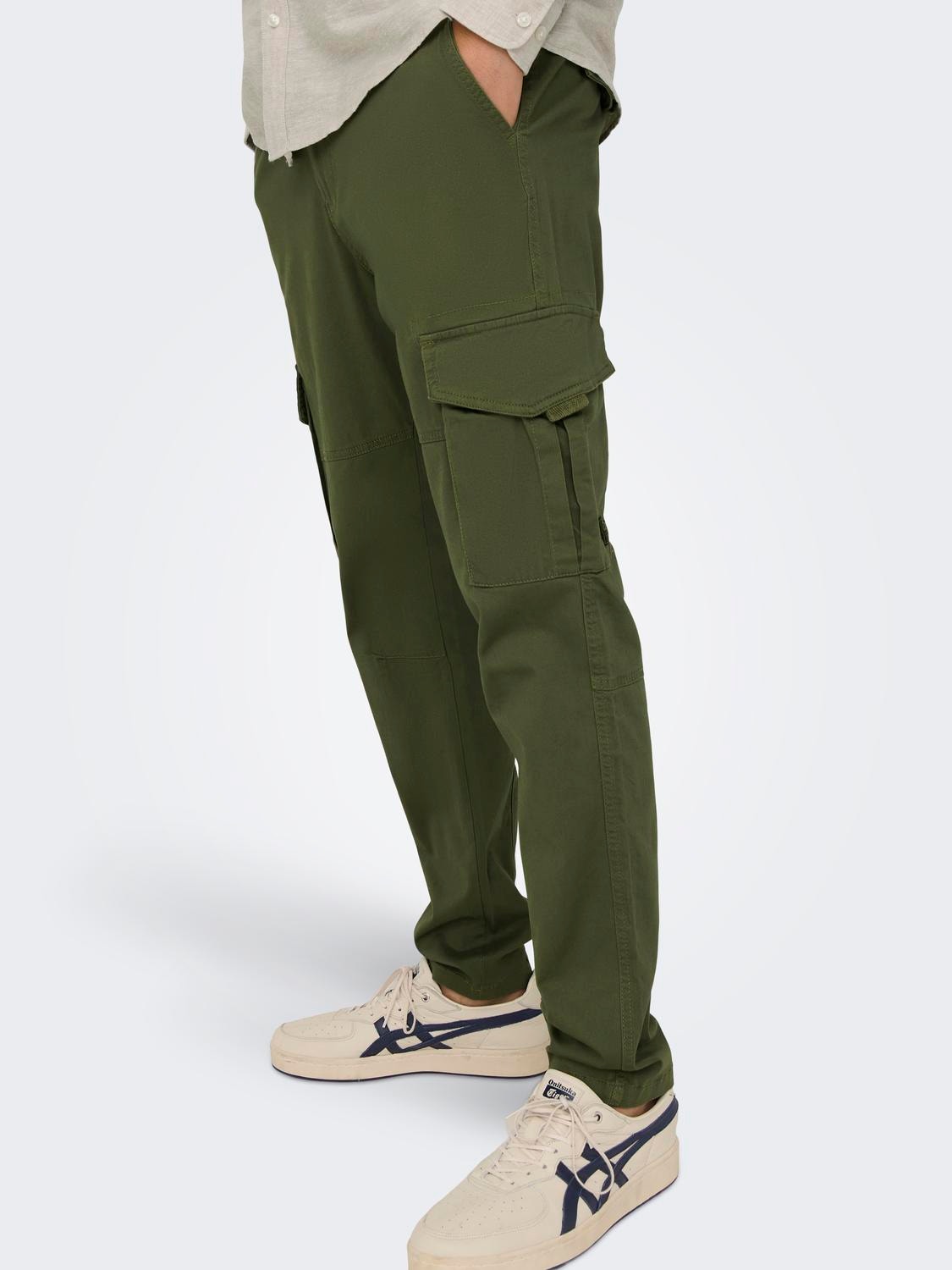 ONLY & SONS Pantalons Tapered Fit -Olive Night - 22025431