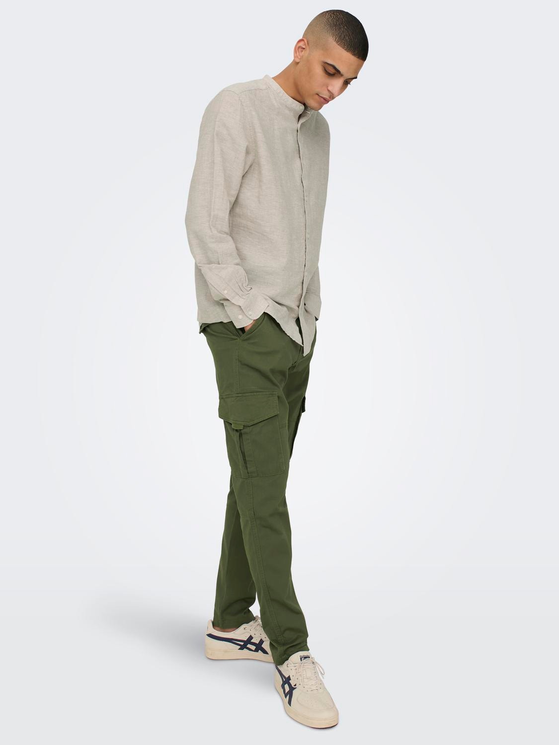 ONLY & SONS ONSDEAN LIFE TAP CARGO 0032 PANT NOOS -Olive Night - 22025431