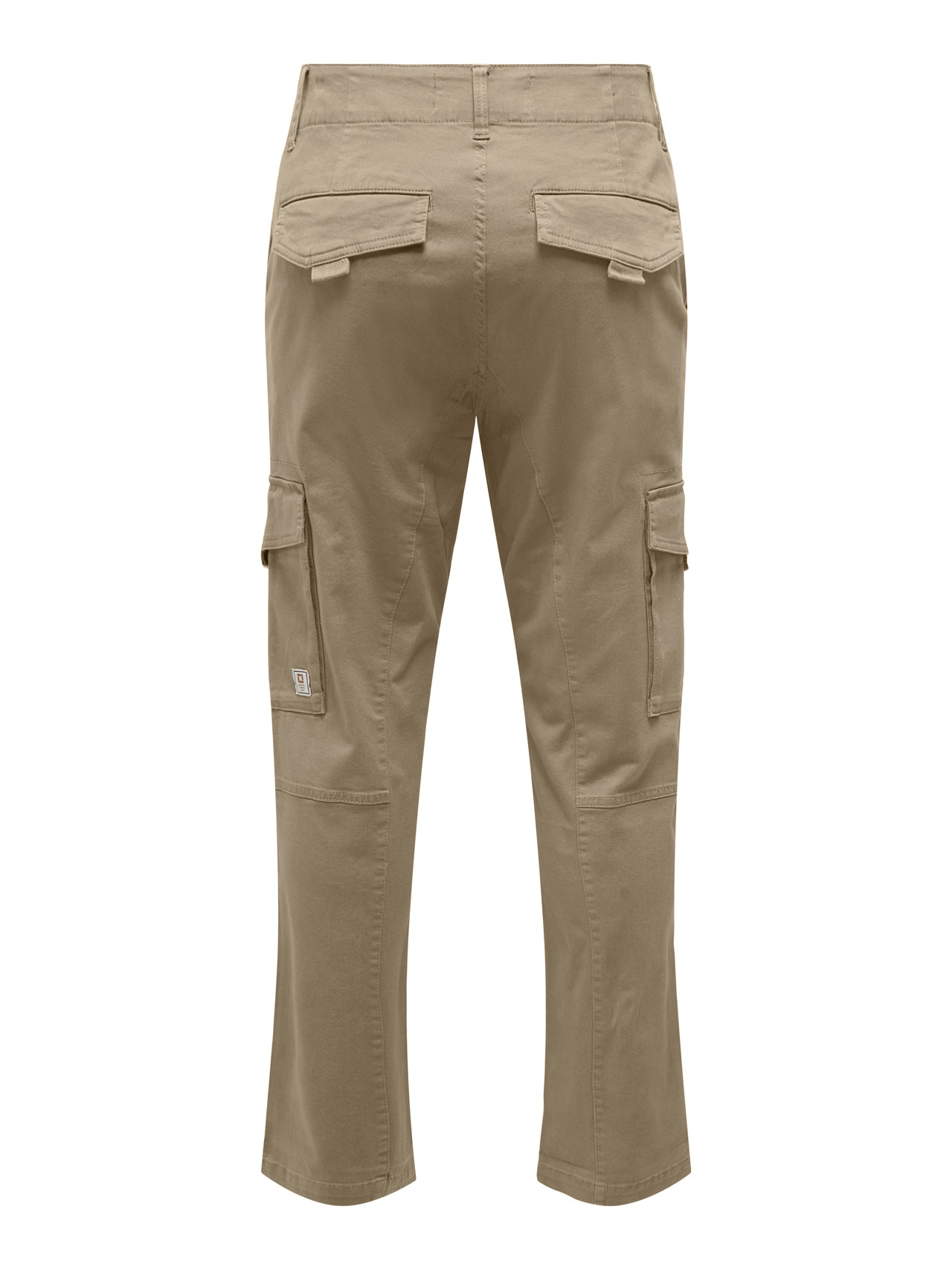 ONLY & SONS Tapered Fit Trousers -Crockery - 22025431