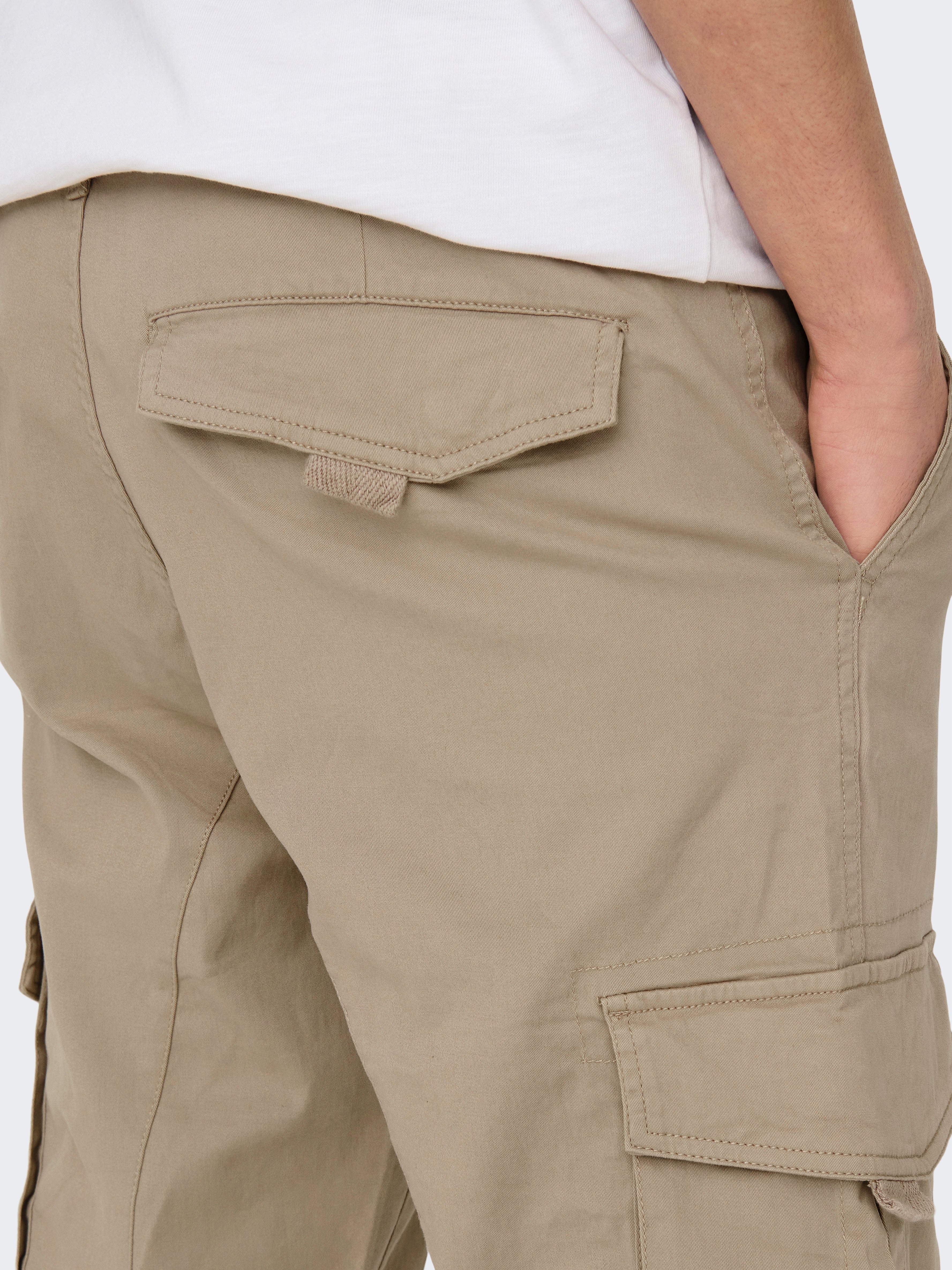 ONSDEAN Tapered Fit Cargo trousers | Light Grey | ONLY & SONS®