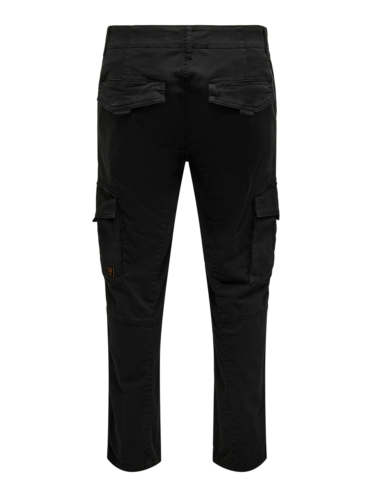 ONLY & SONS Tapered Fit Trousers -Black - 22025431
