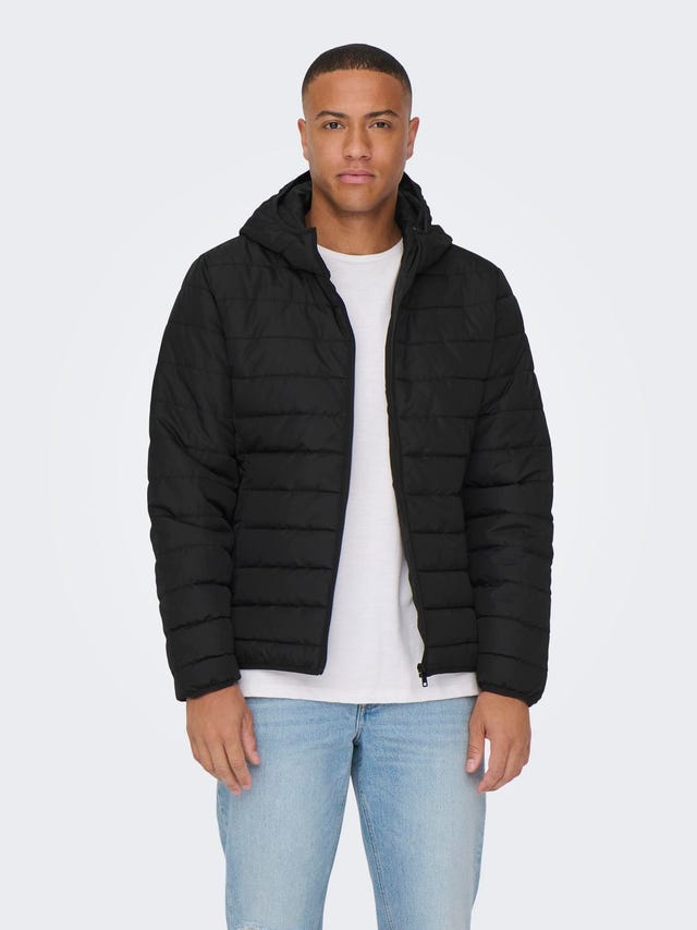 ONLY & SONS Quilted jacket with hood - 22025506