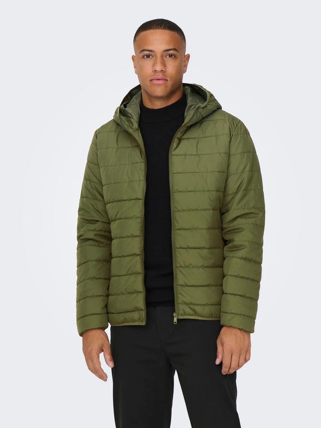 ONLY & SONS Quilted jacket with hood - 22025506
