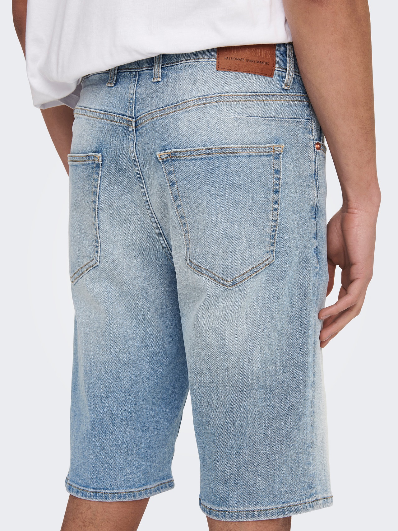 ONLY & SONS Normal geschnitten Shorts -Light Blue Denim - 22025592