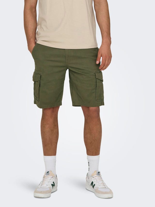 ONLY & SONS Regular Fit Cargo Shorts - 22025602