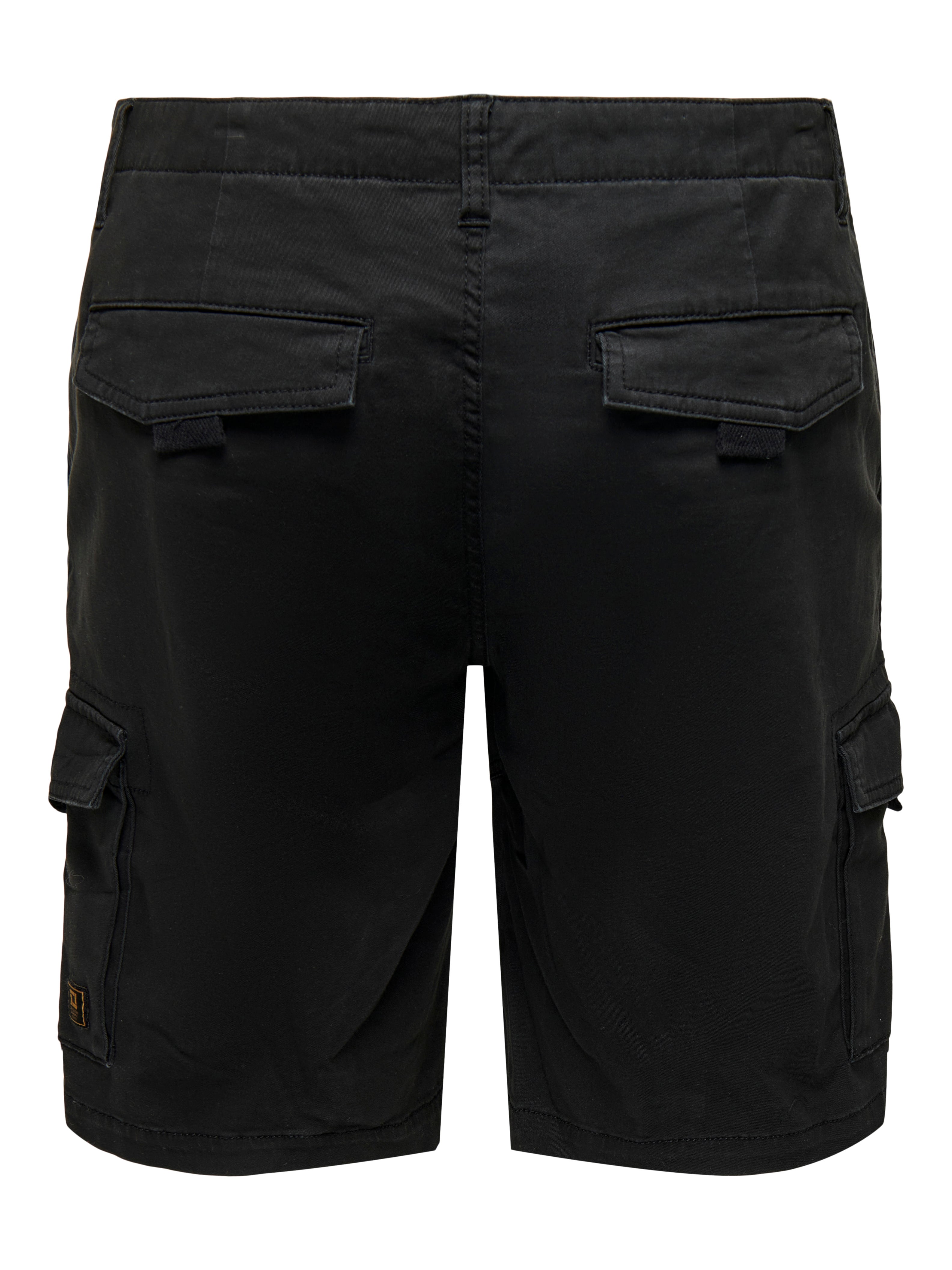 ONSDEAN-MIKE Regular Fit Cargo Shorts | Black | ONLY & SONS®