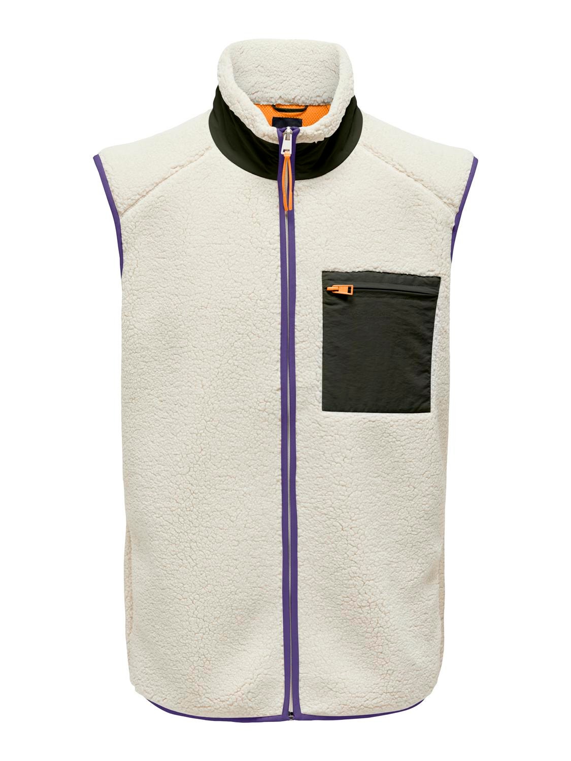 ONLY & SONS high-neck gilet -Silver Lining - 22025611