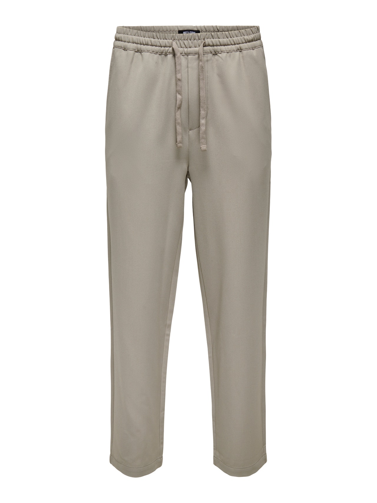 ONLY & SONS Ensfarvet klassiske bukser -Vintage Khaki - 22025664
