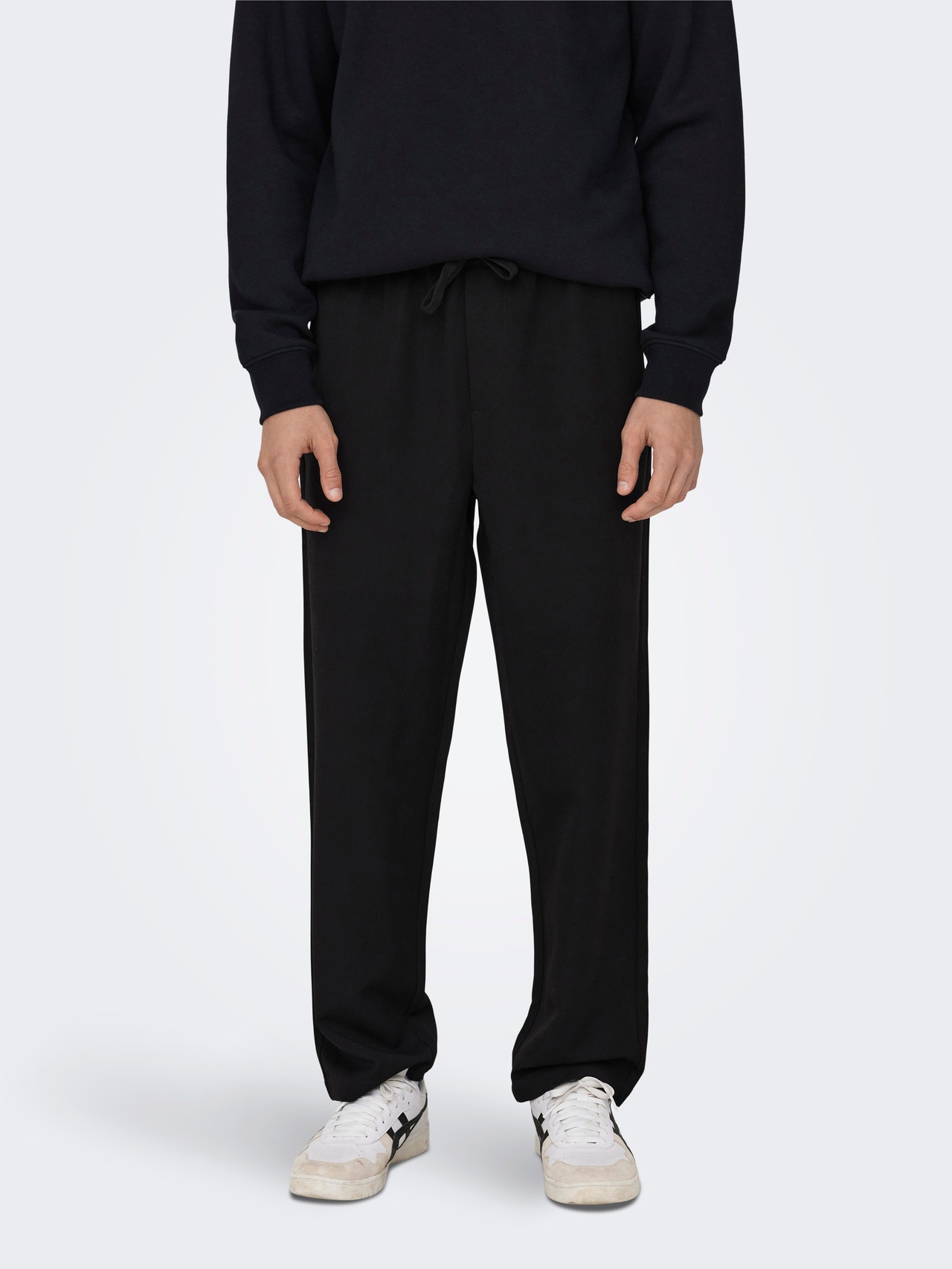 ONLY & SONS Loose Fit Mid rise Trousers -Black - 22025664