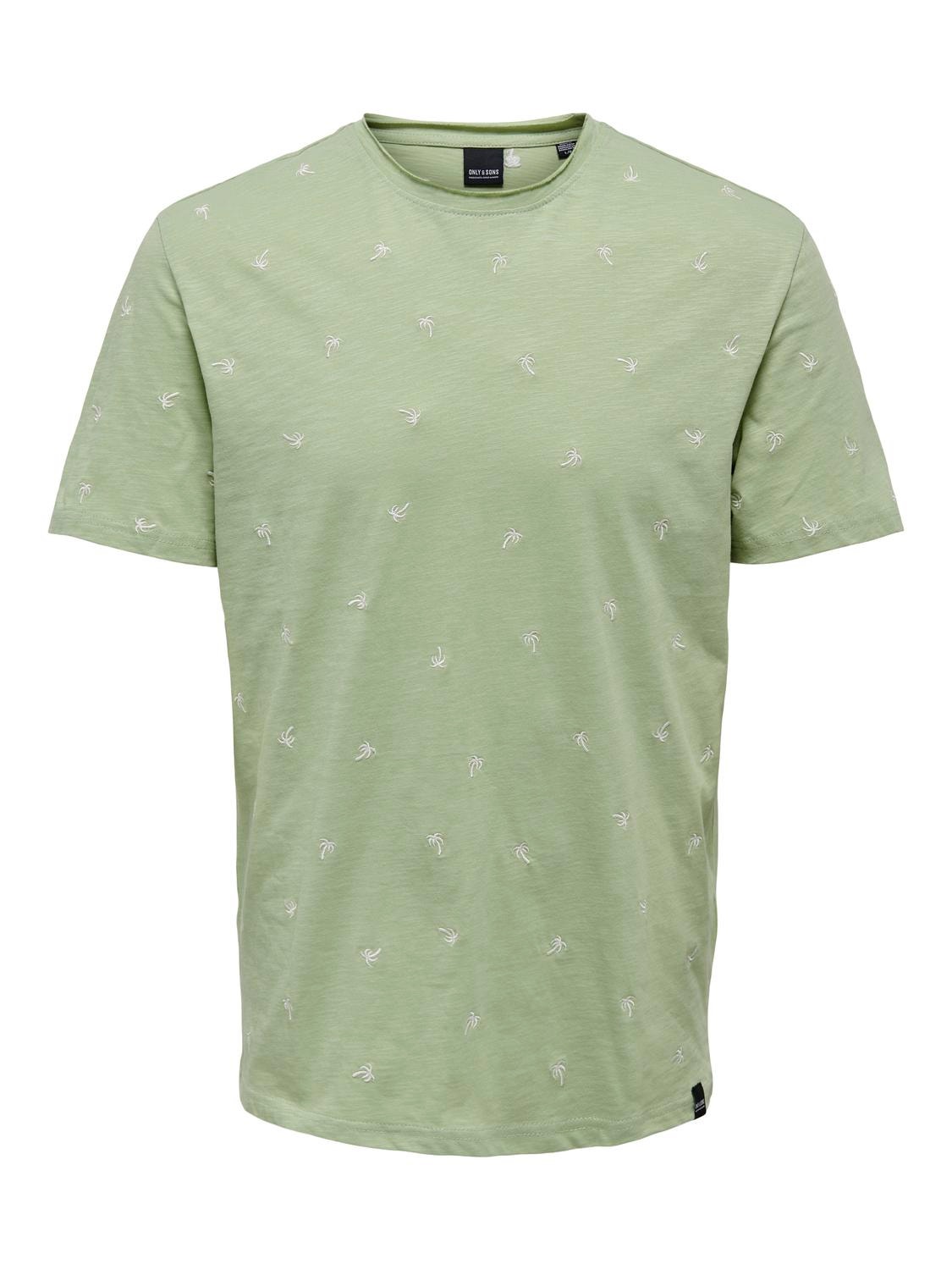 ONLY & SONS Normal geschnitten Rundhals T-Shirt -Swamp - 22025678