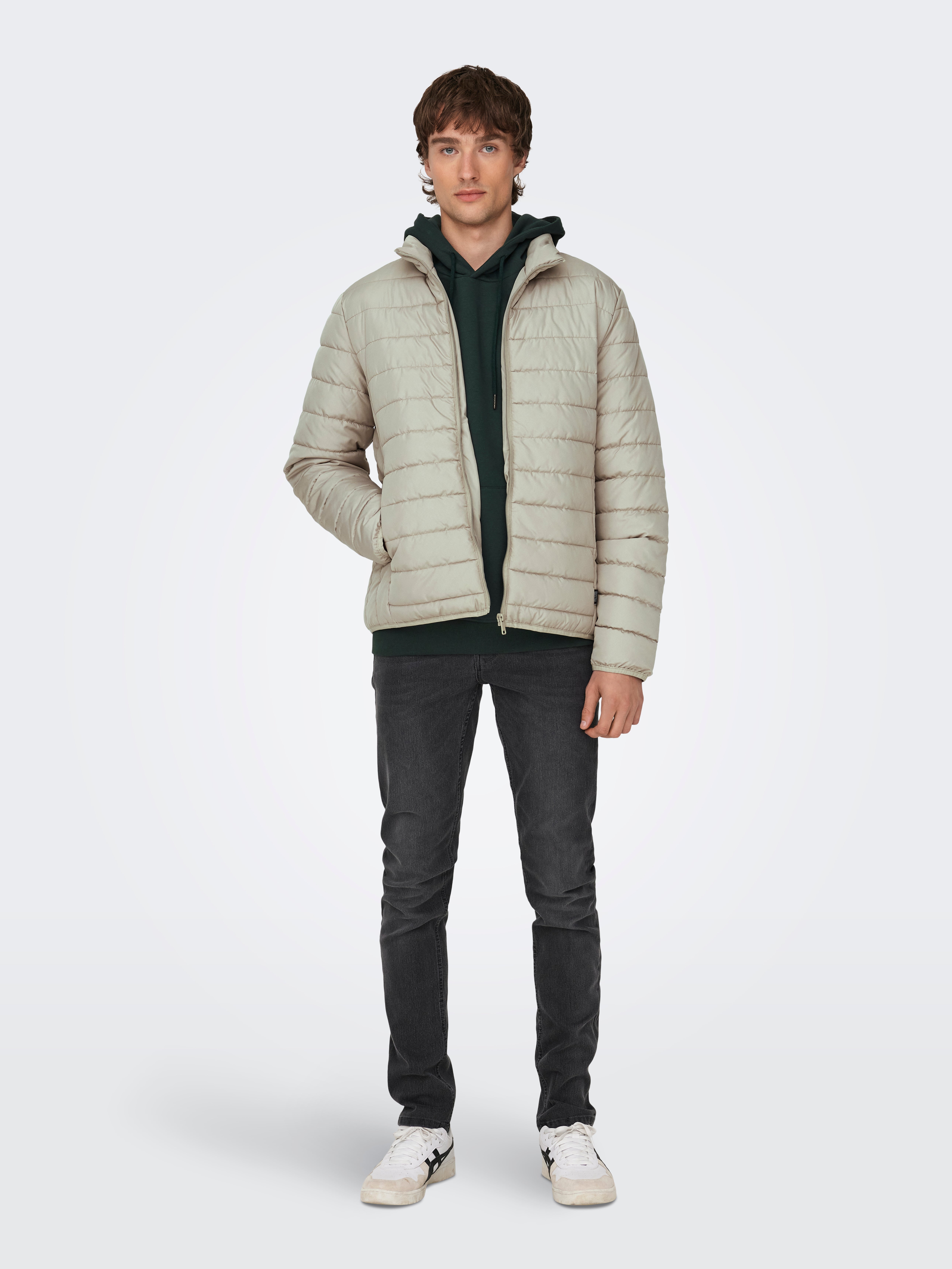 Quilted jacket | Medium Grey | ONLY & SONS® 