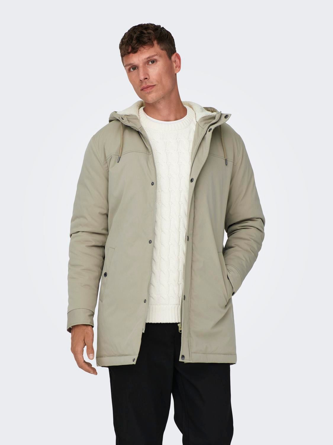 Hooded parka jacket with 30% discount! | ONLY & SONS®