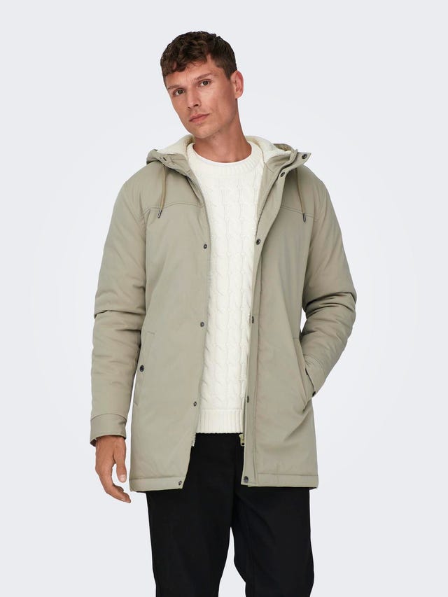 ONLY & SONS Hooded parka jacket - 22025690
