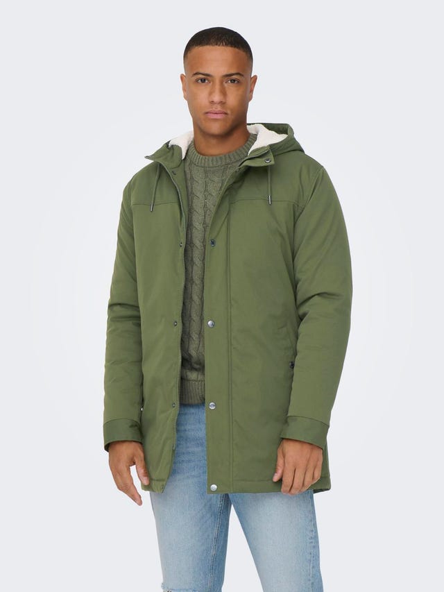 ONLY & SONS Hood with string regulation Parka - 22025690