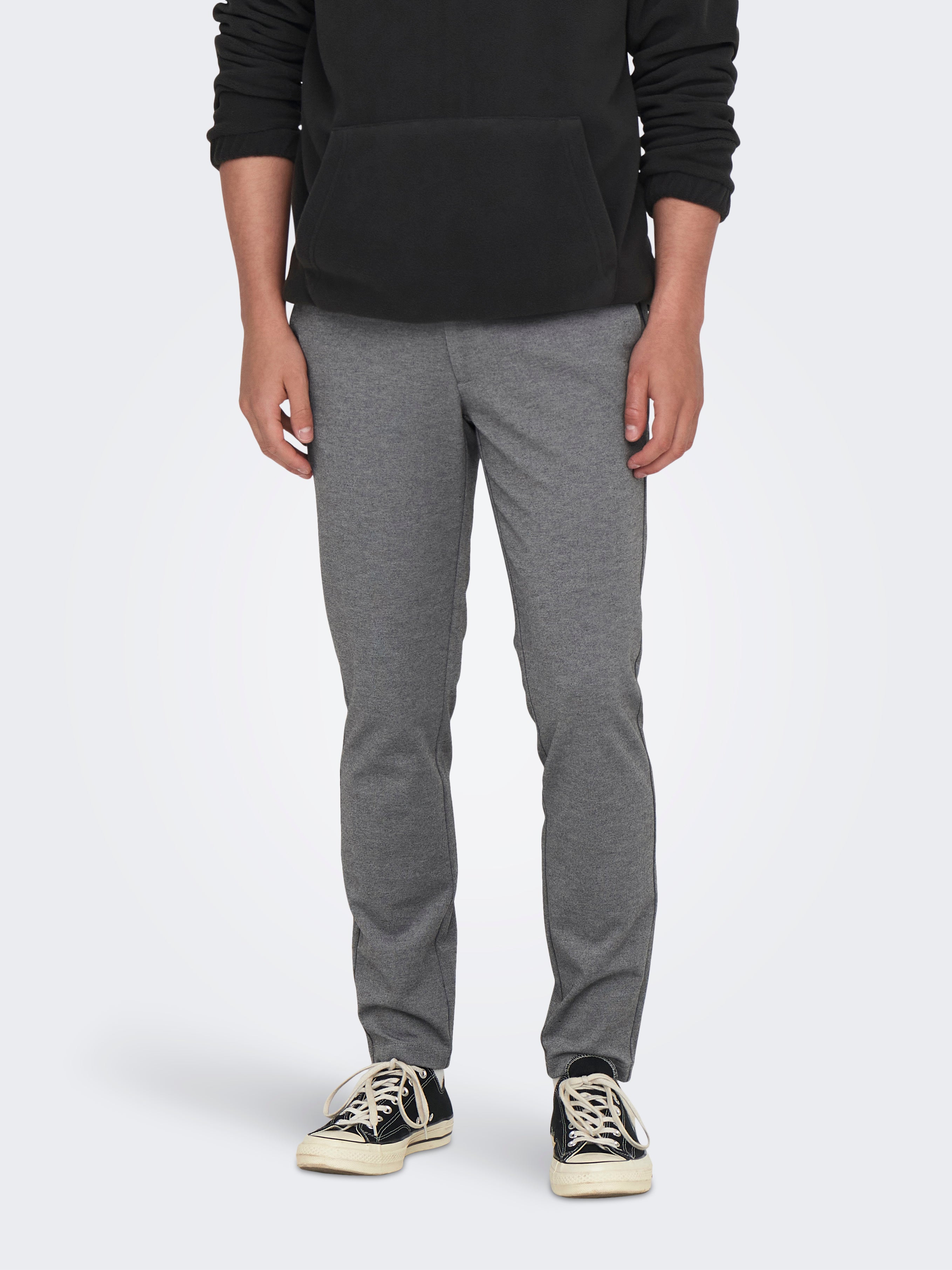 ONSMARK Krój tapered - cropped Spodnie chino | Medium Grey
