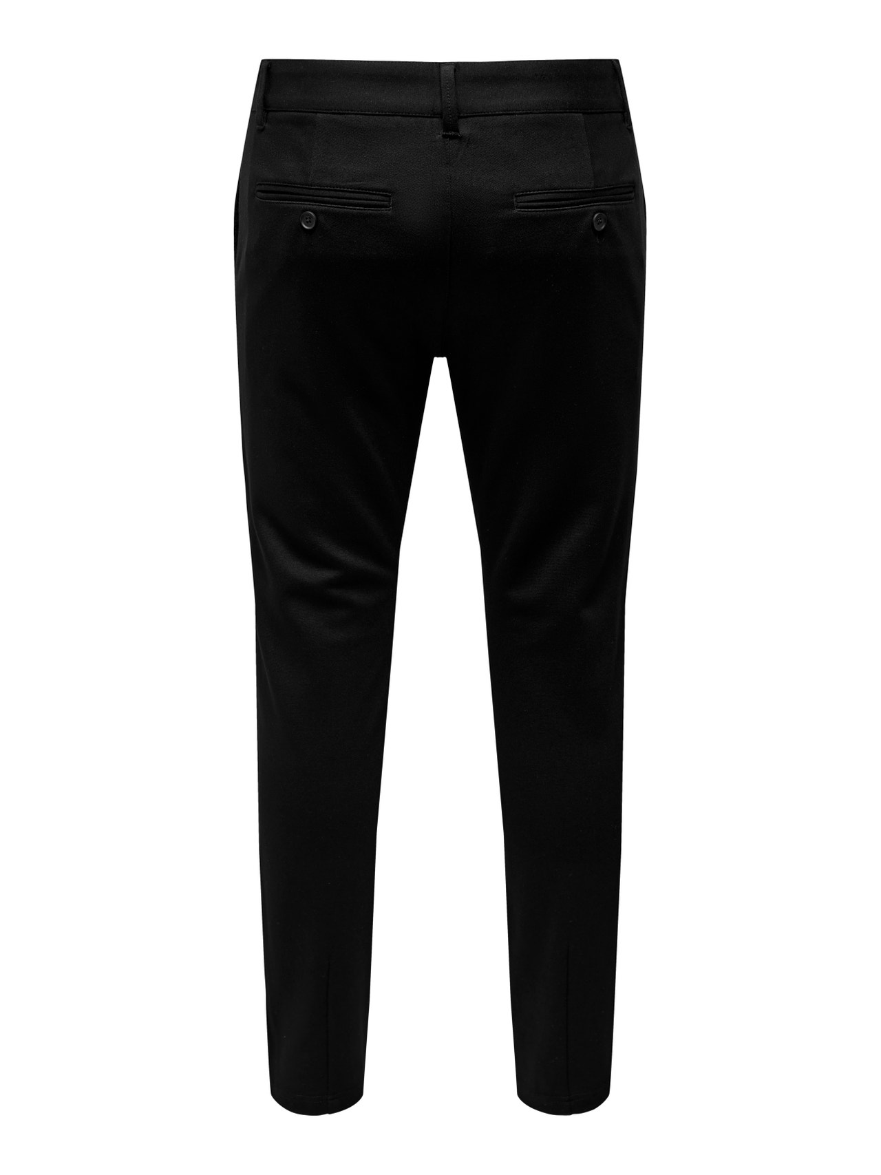 ONLY & SONS Tapered fit - Cropped Mid waist Trousers -Black - 22025747