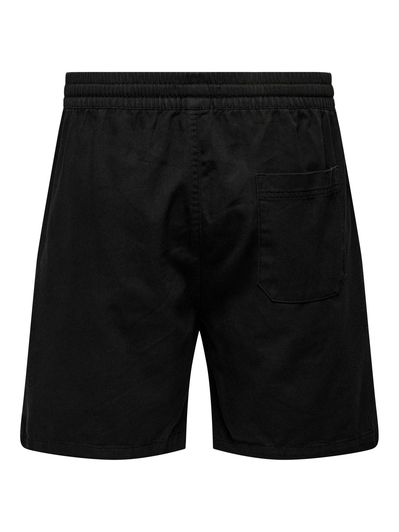 ONLY & SONS Normal geschnitten Mid Rise Shorts -Black - 22025790