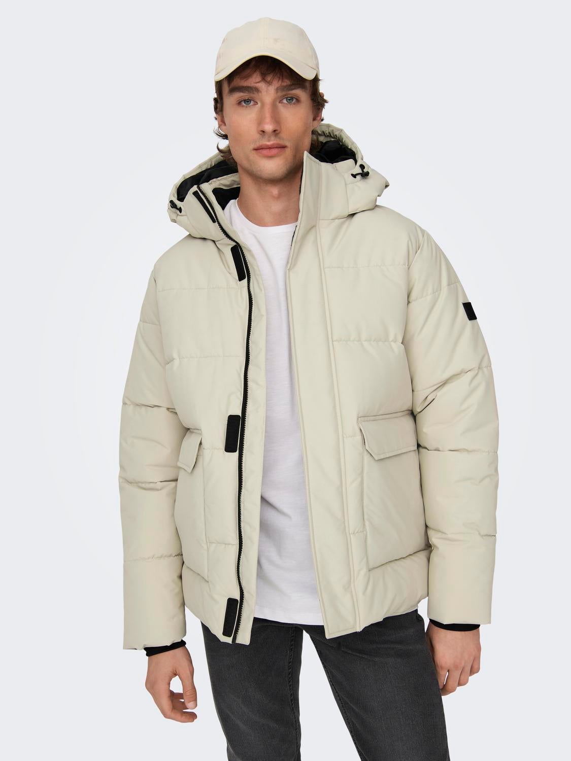 ネット販売品 FANOSTUDIOS WHITE PEACH BREAD DOWNJACKET - ジャケット