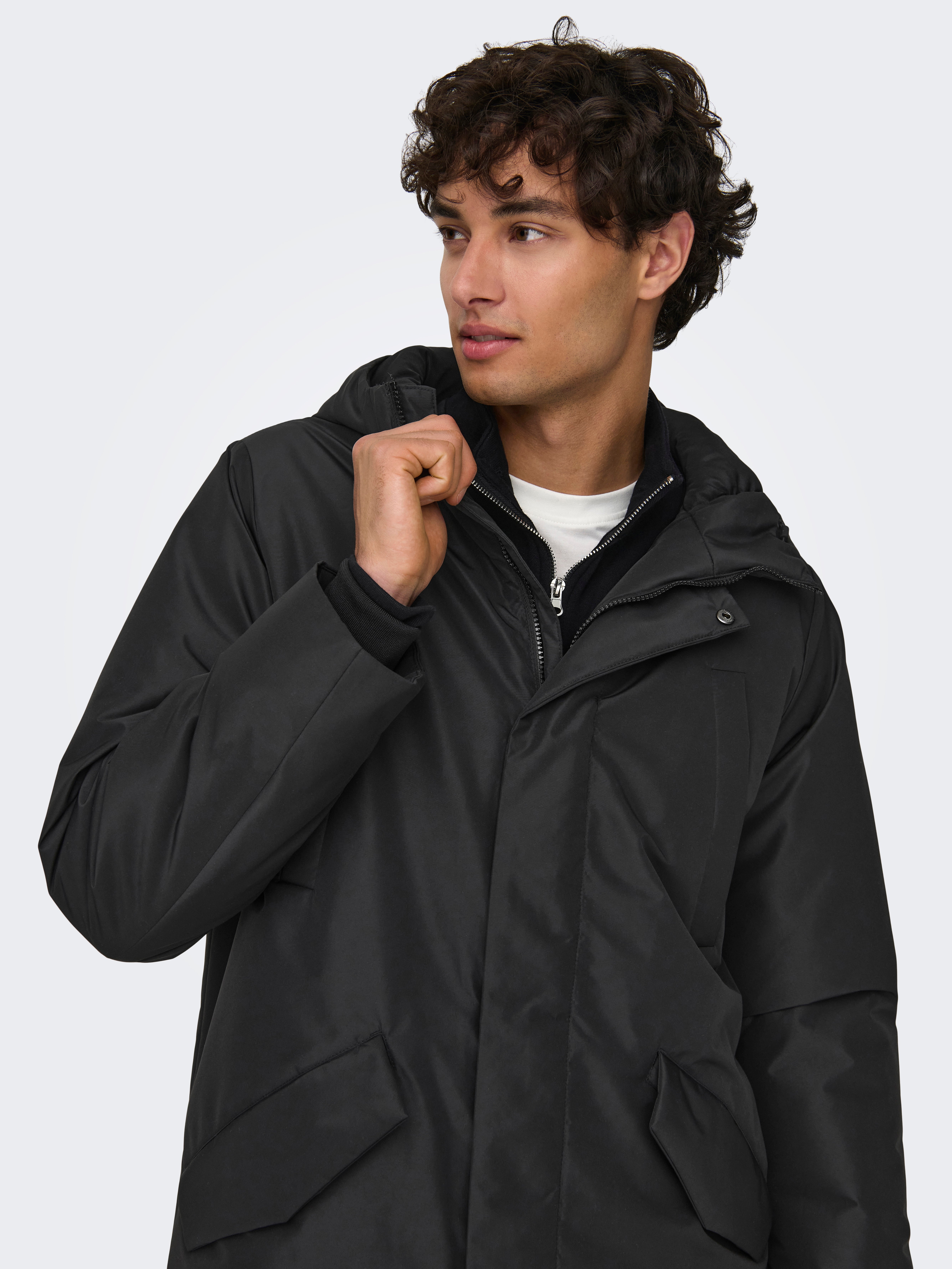 ONSCARL Parka | Black | ONLY & SONS®