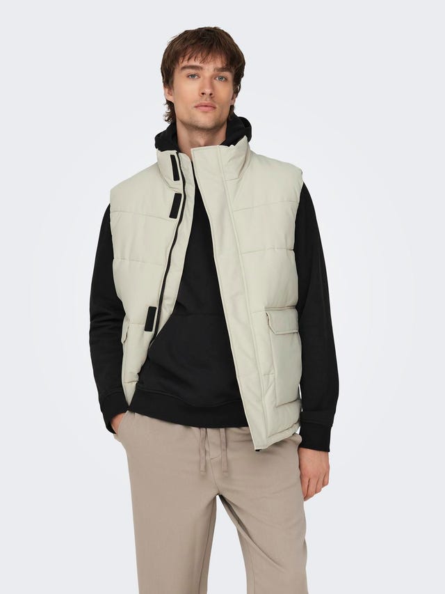 ONLY & SONS Gilets anti-froid Col haut - 22025926