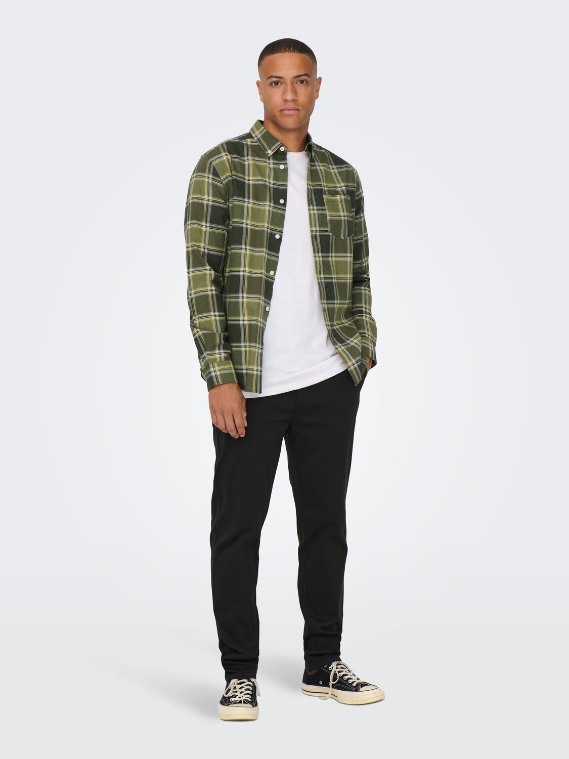ONLY & SONS Checkered shirt -Rosin - 22025979