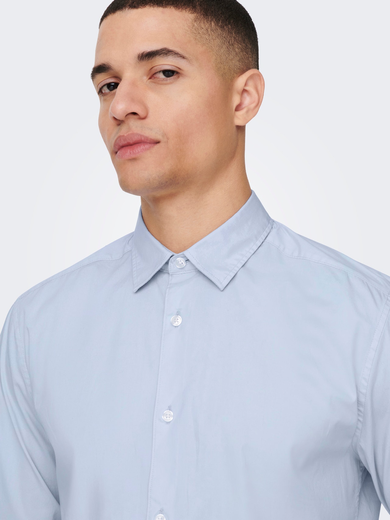 ONLY & SONS Camisas Corte slim Cuello de camisa -Cashmere Blue - 22026000