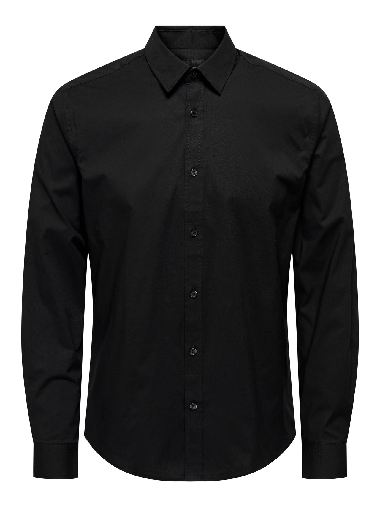 leer droom Pef Slim fit Overhemd kraag Overhemd | Zwart | ONLY & SONS®