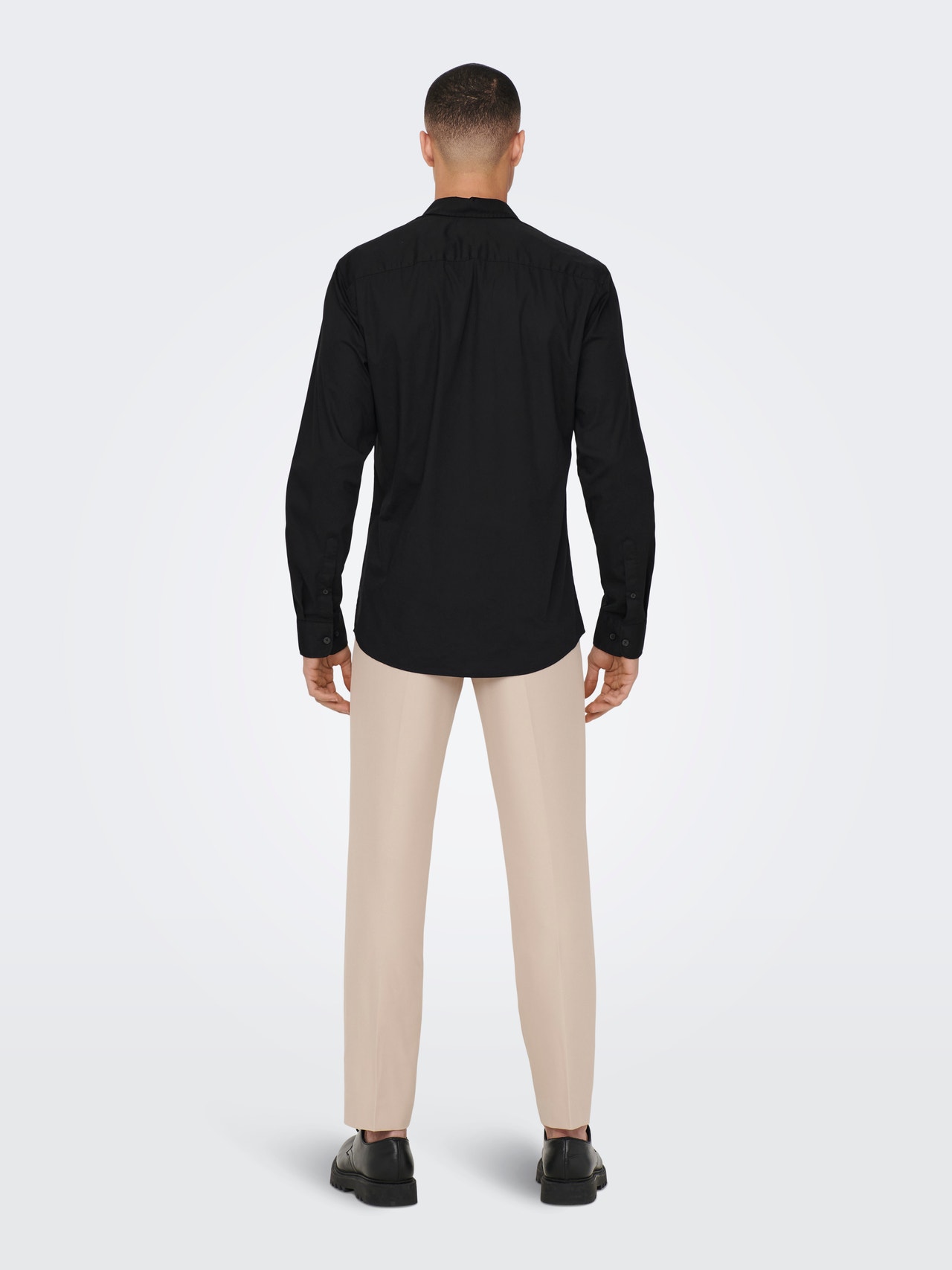 ONLY & SONS Solid color Slim Fit shirt -Black - 22026000