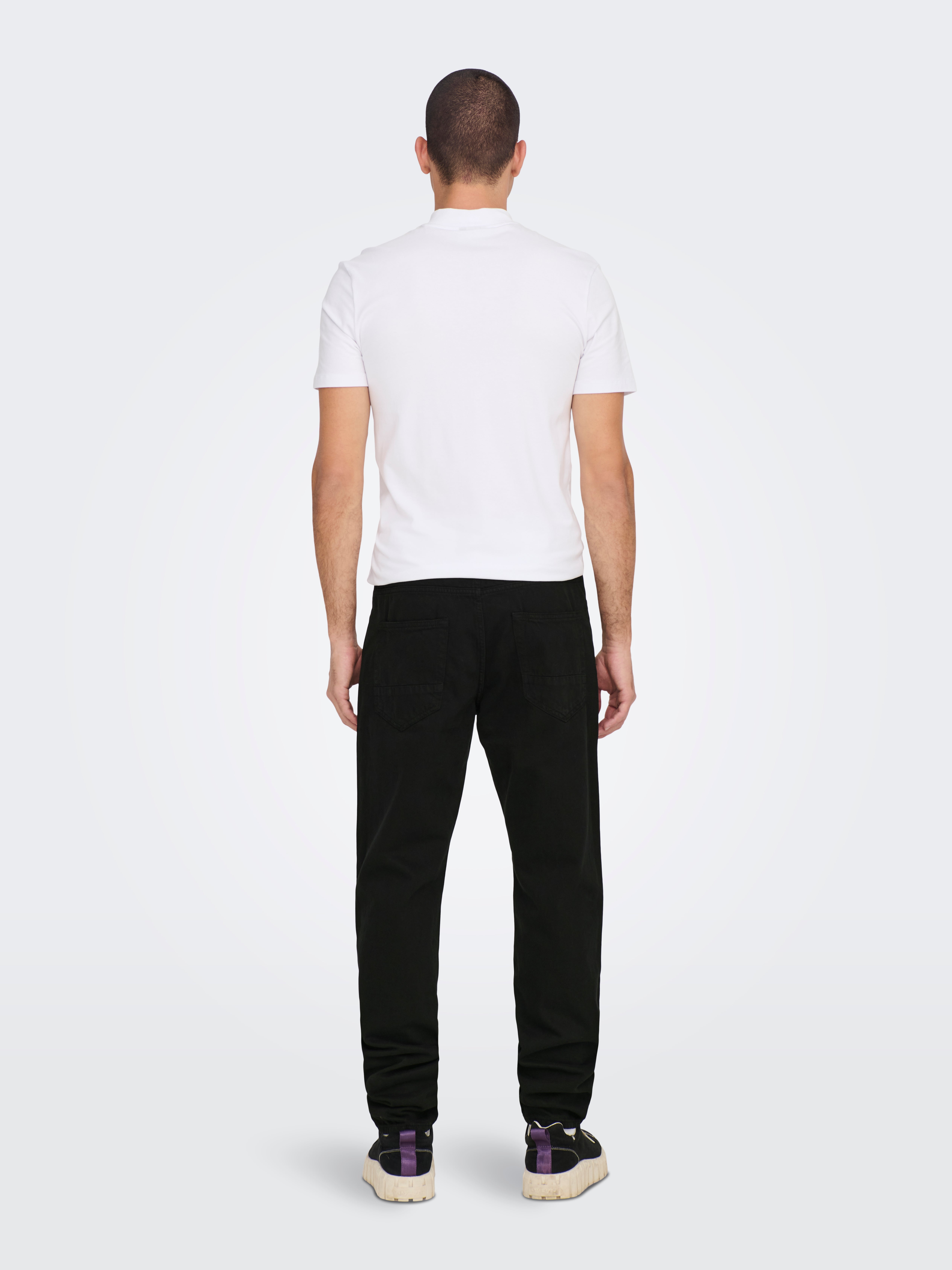 Trousers | Marella Womens Carrot Fit Trousers Black ~ Drdavidcarter