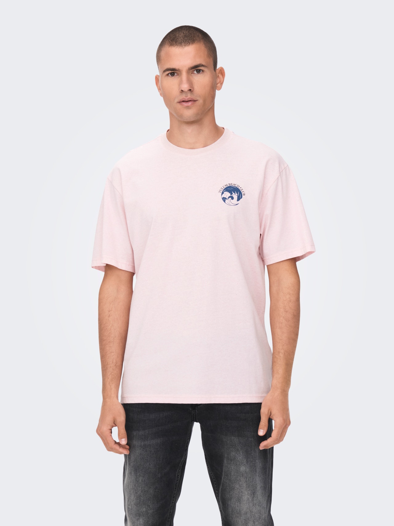 ONLY & SONS T-shirts Relaxed Fit Col rond -Blushing Bride - 22026030