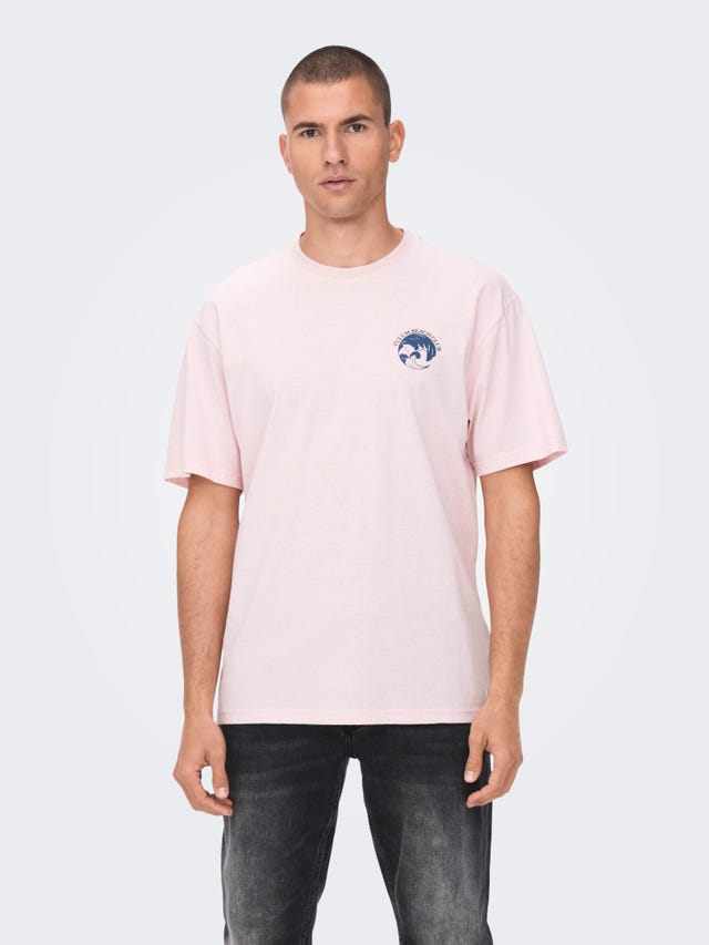ONLY & SONS T-shirts Relaxed Fit Col rond - 22026030