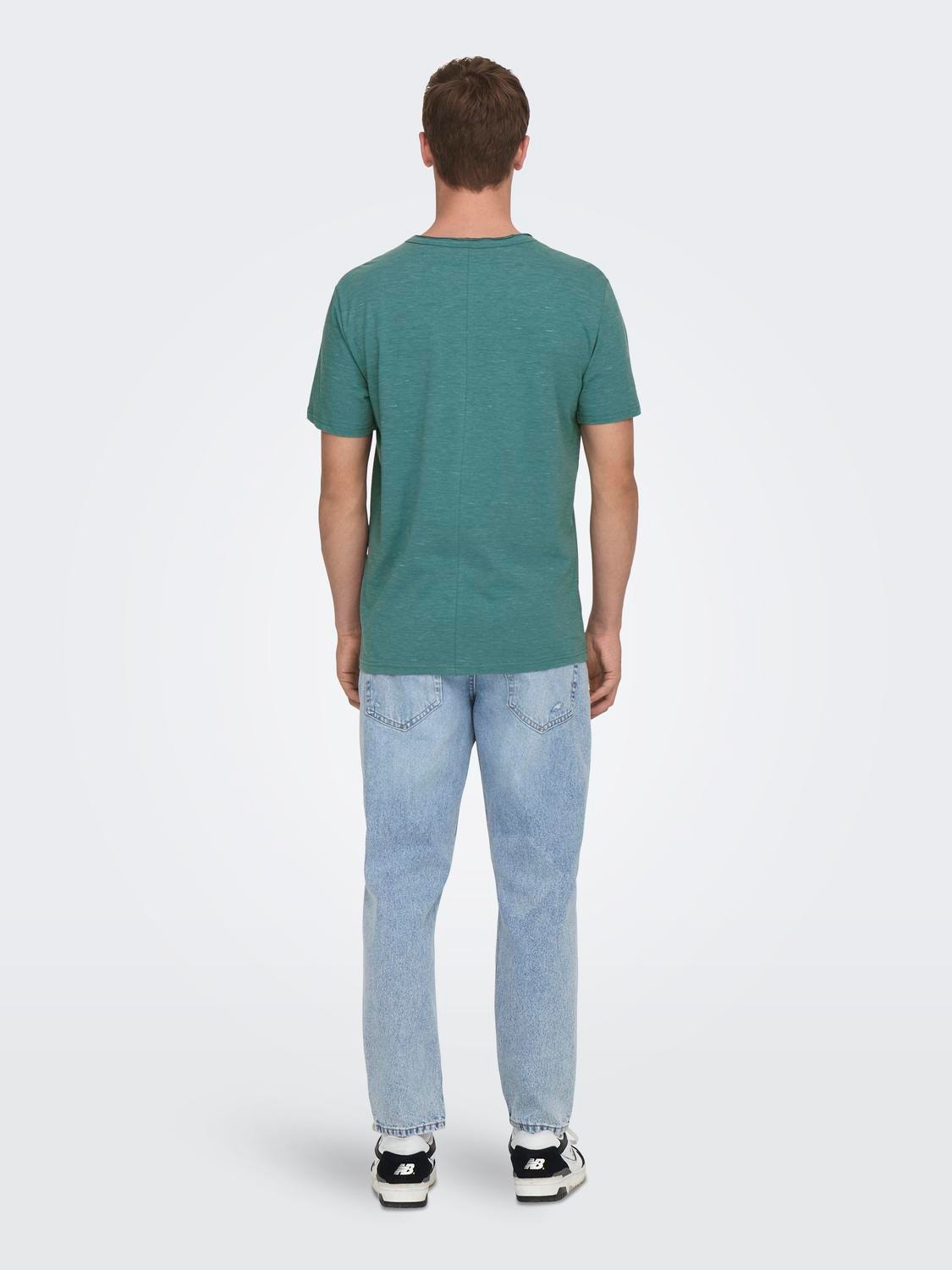 ONLY & SONS Regular fit O-hals T-shirt -Hydro - 22026083