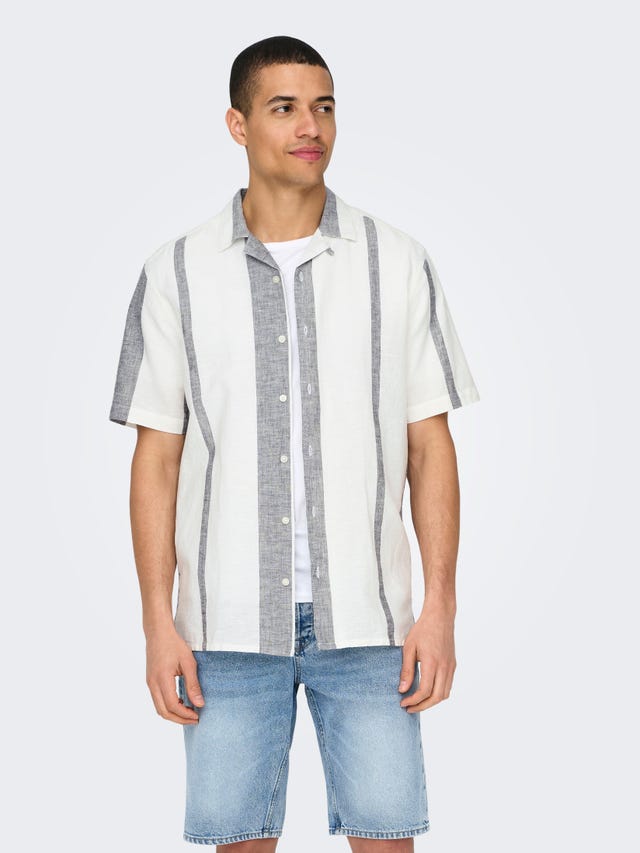 ONLY & SONS Camisas Corte regular Cuello cubano - 22026109